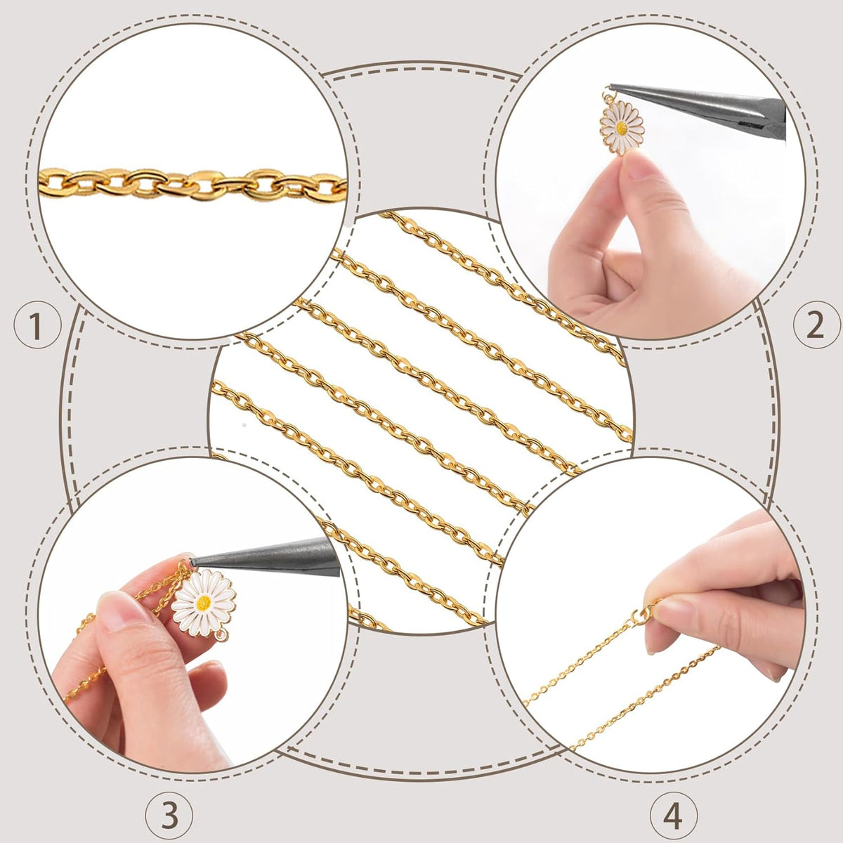 24 Pcs Necklace Chains Bulk,Black Chains for Jewelry Making