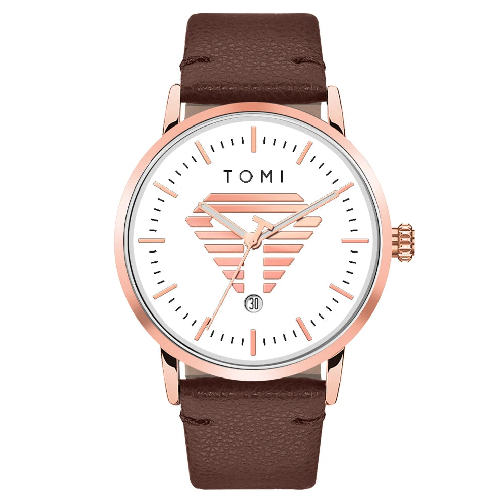 Men'S Watch Minimalist Casual Business Quartz Watch Luxury Fashion Men'S Leather Quartz Watch Clock Gift