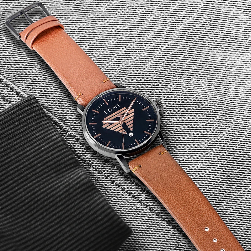 Men'S Watch Minimalist Casual Business Quartz Watch Luxury Fashion Men'S Leather Quartz Watch Clock Gift