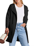 Womens Fall Jackets Oversized Trench Coat Open Front Casual Long Cardigan Sweater Clothing