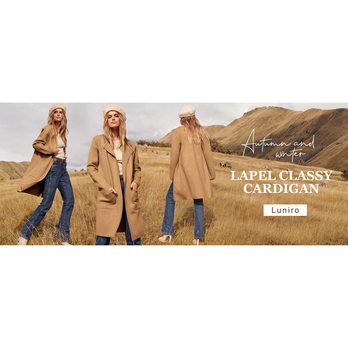 Womens Fall Jackets Oversized Trench Coat Open Front Casual Long Cardigan Sweater Clothing