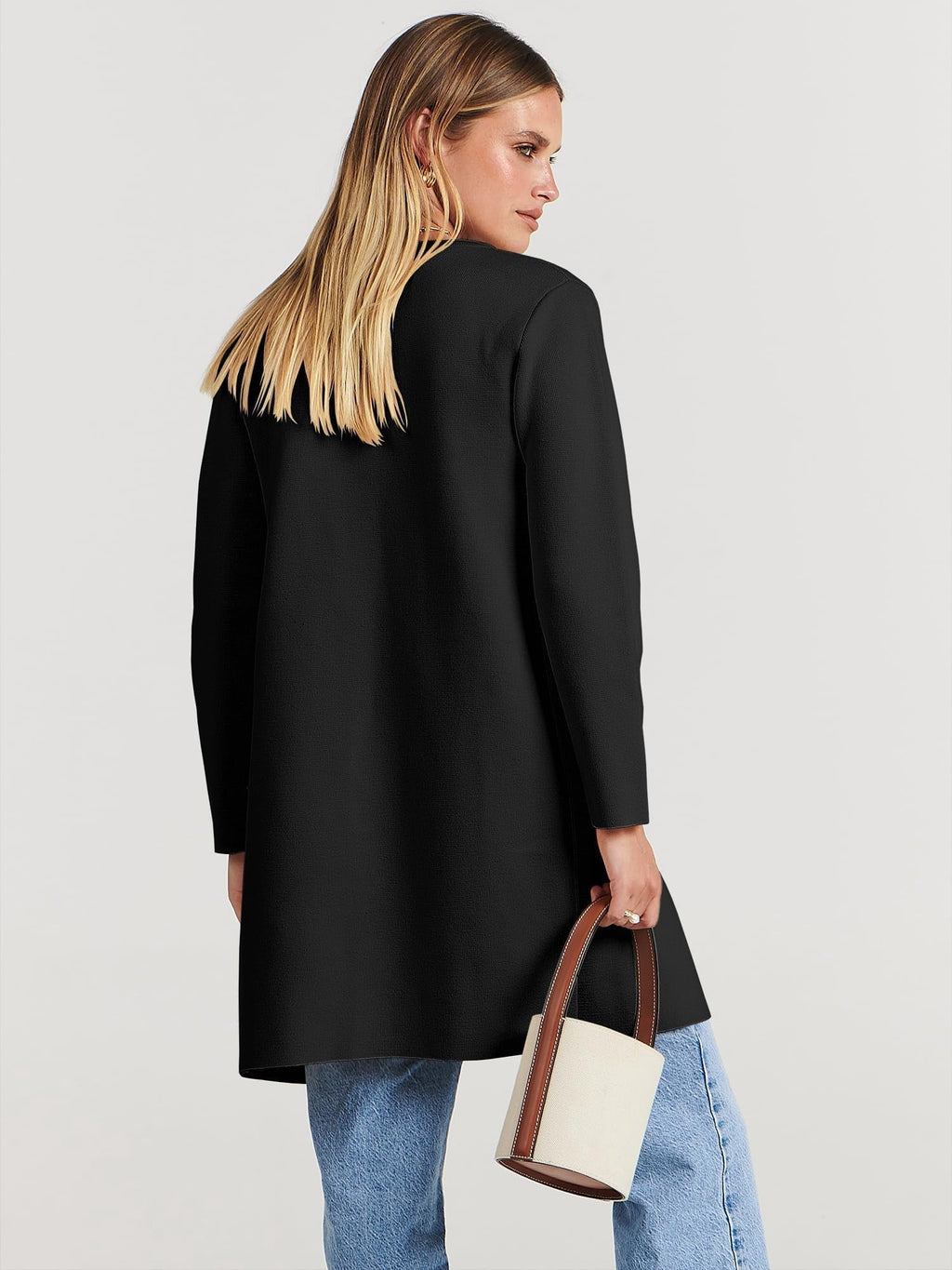 Womens Fall Jackets Oversized Trench Coat Open Front Coatigan Long Cardigan Sweater Clothing