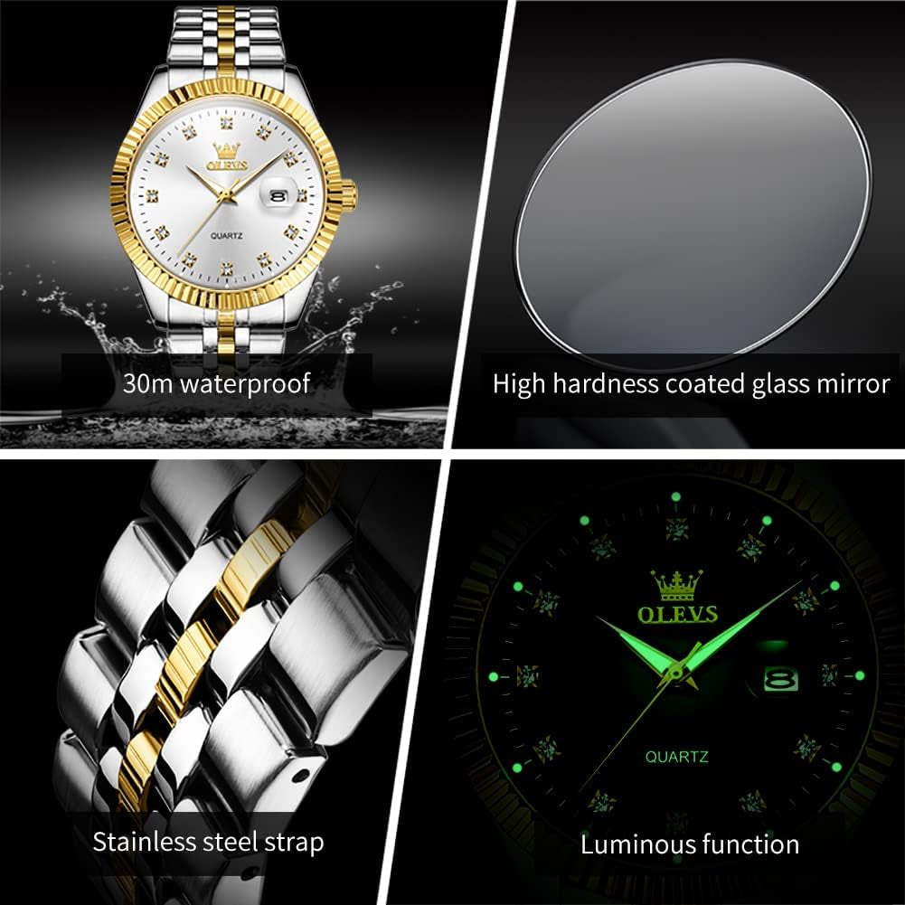 Valentines Couple Watch Luxury Fashion His and Hers Wristwatch