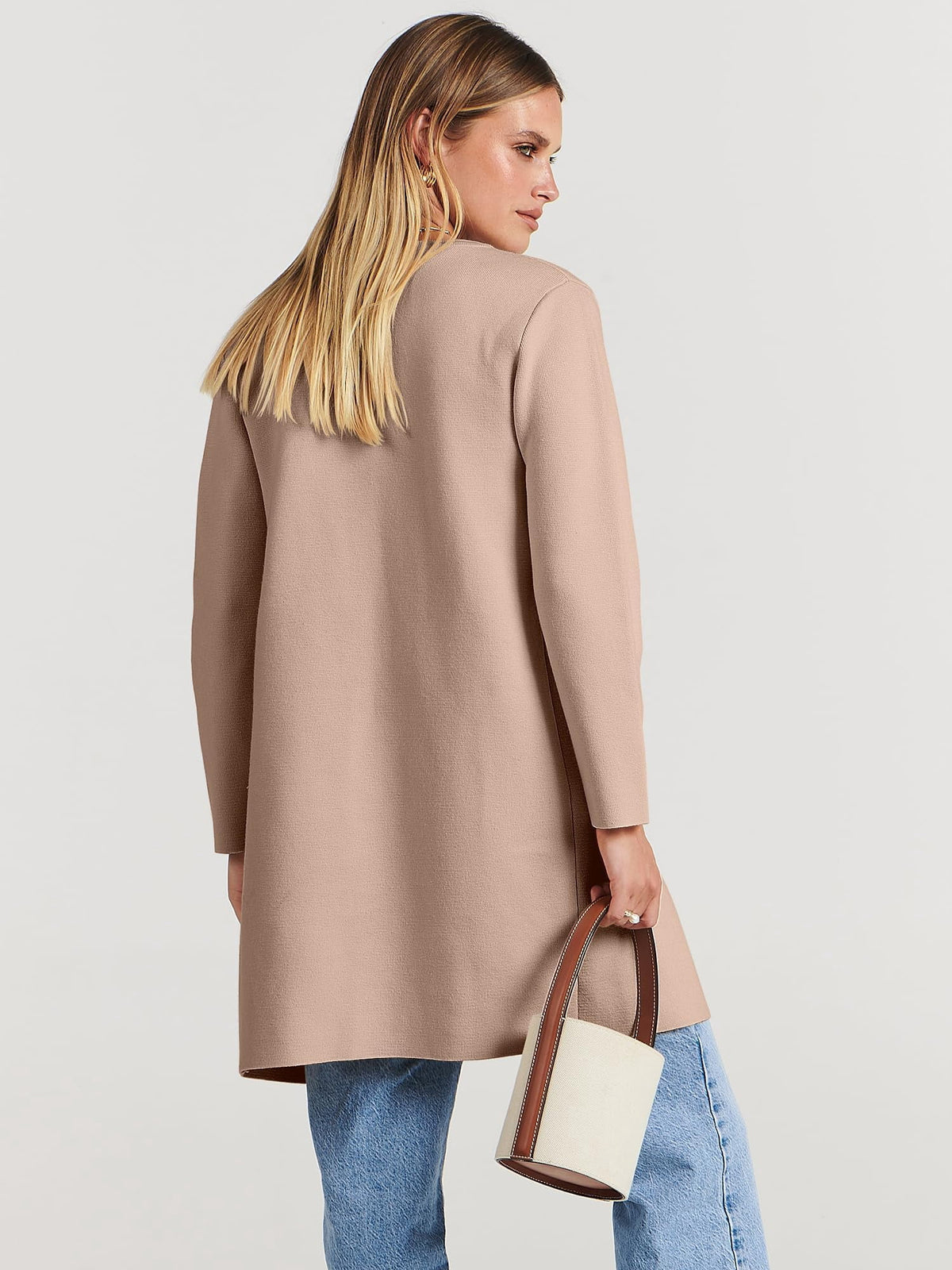 Womens Fall Jackets Oversized Trench Coat Open Front Casual Long Cardigan Sweater Clothing