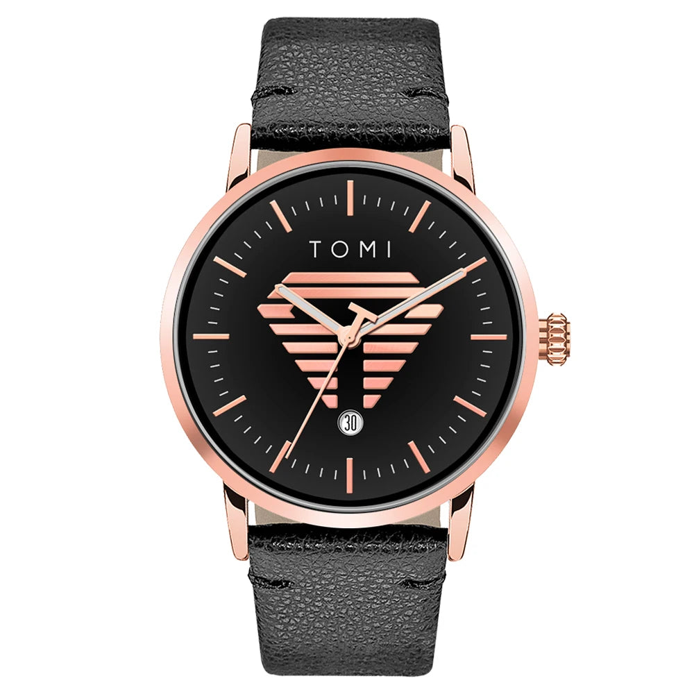 Men'S Watch Minimalist Casual Business Quartz Watch Luxury Fashion Men'S Leather Quartz Watch Clock Gift