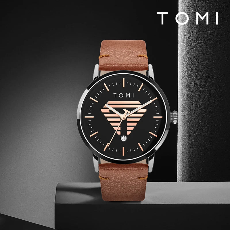 Men'S Watch Minimalist Casual Business Quartz Watch Luxury Fashion Men'S Leather Quartz Watch Clock Gift